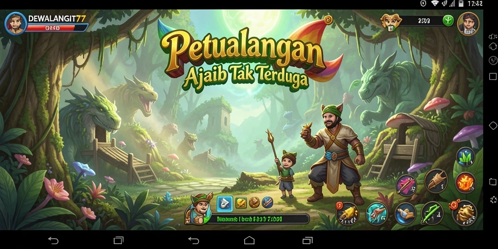 Screenshot gameplay DEWALANGIT77 menampilkan aksi seru di dunia petualangan.