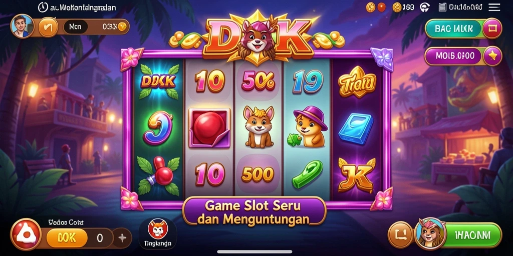 Tampilan menakjubkan dari gameplay Slot DKK yang seru.