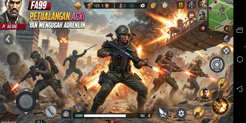 Gameplay menegangkan di FA99 dengan aksi seru dan grafis menawan.