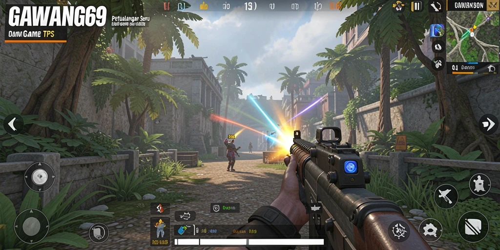 Screenshot GAWANG69 menampilkan aksi menegangkan dalam gameplay TPS.