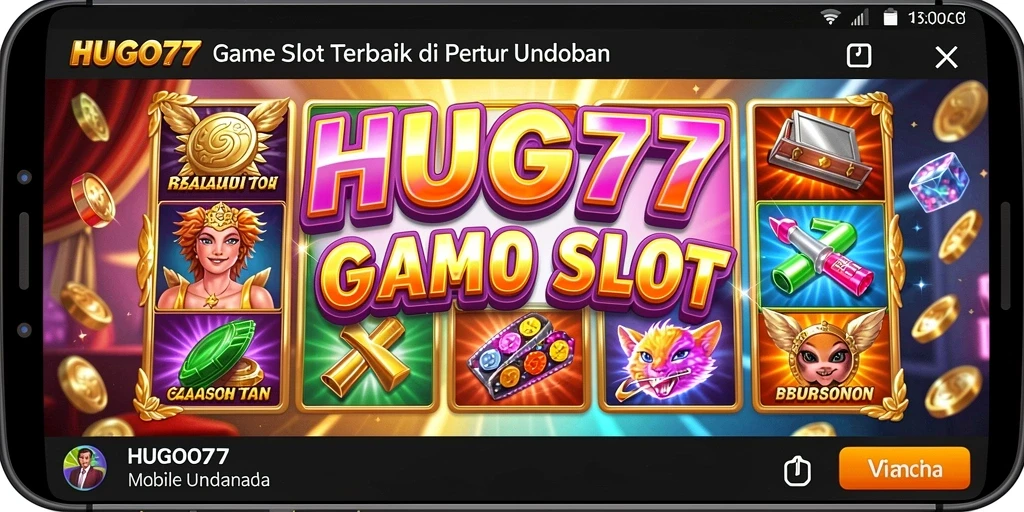 Tampilan gameplay Slot yang menarik di HUGO77.