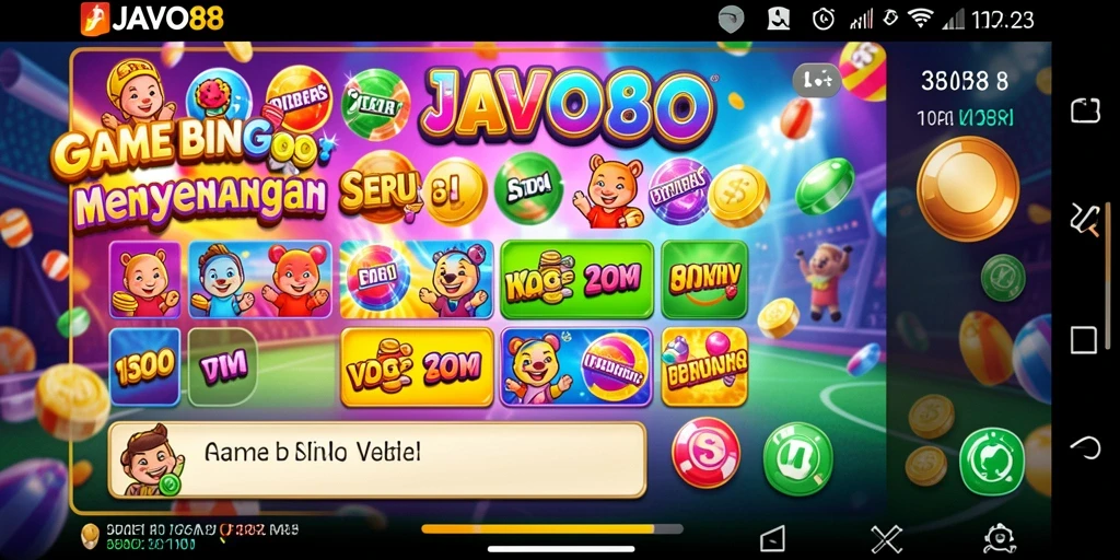 Tampilan permainan Bingo yang menarik dan dinamis di JAVO88.