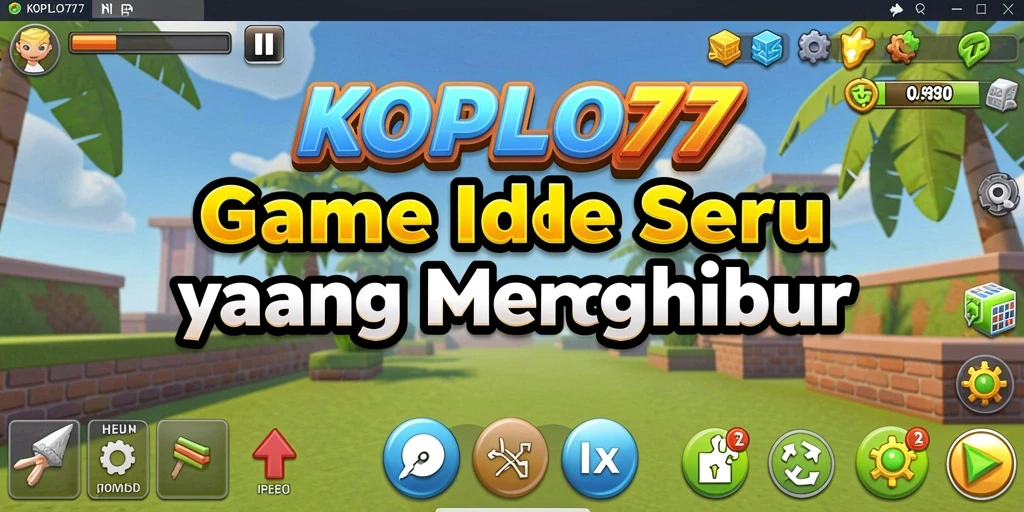Screenshot gameplay KOPLO77 yang menampilkan karakter dan item dalam permainan Idle.